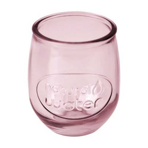 Water rózsaszín pohár újrahasznosított üvegből