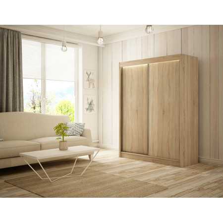 Bergo Gardróbszekrény (250 cm) Sonoma tölgy Furniture