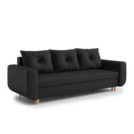 Nagyméretű szétnyitható kanapé MAWI Fekete RIMALL