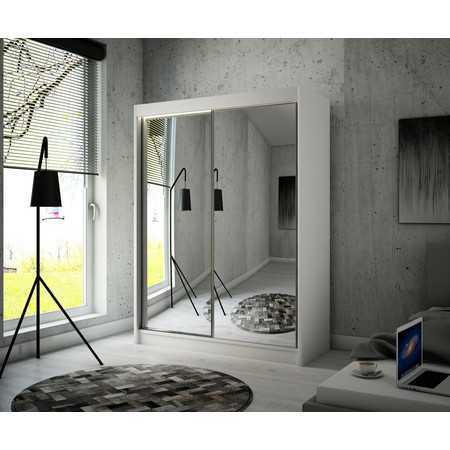 Homa Gardróbszekrény (250 cm) Fehér/matt Furniture