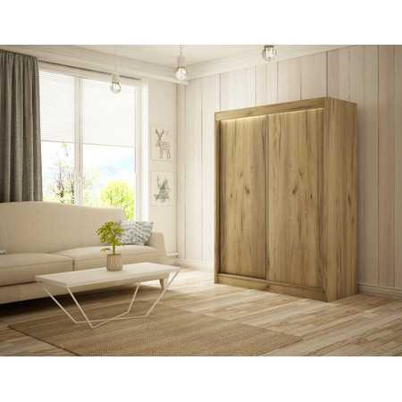 Bergo Gardróbszekrény - 150 cm Kézműves tölgy Furniture