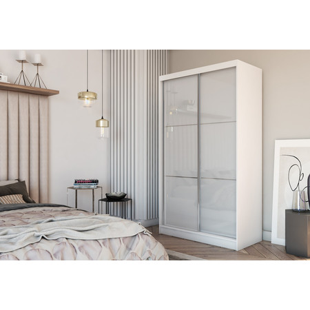 Viviana Gardróbszekrény (120 cm) Fehér Furniture