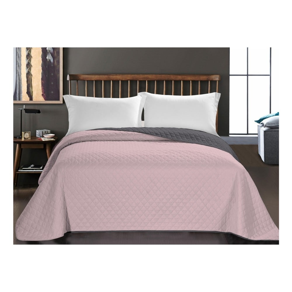 Axel kétoldalas mikroszálas rózsaszín ágytakaró