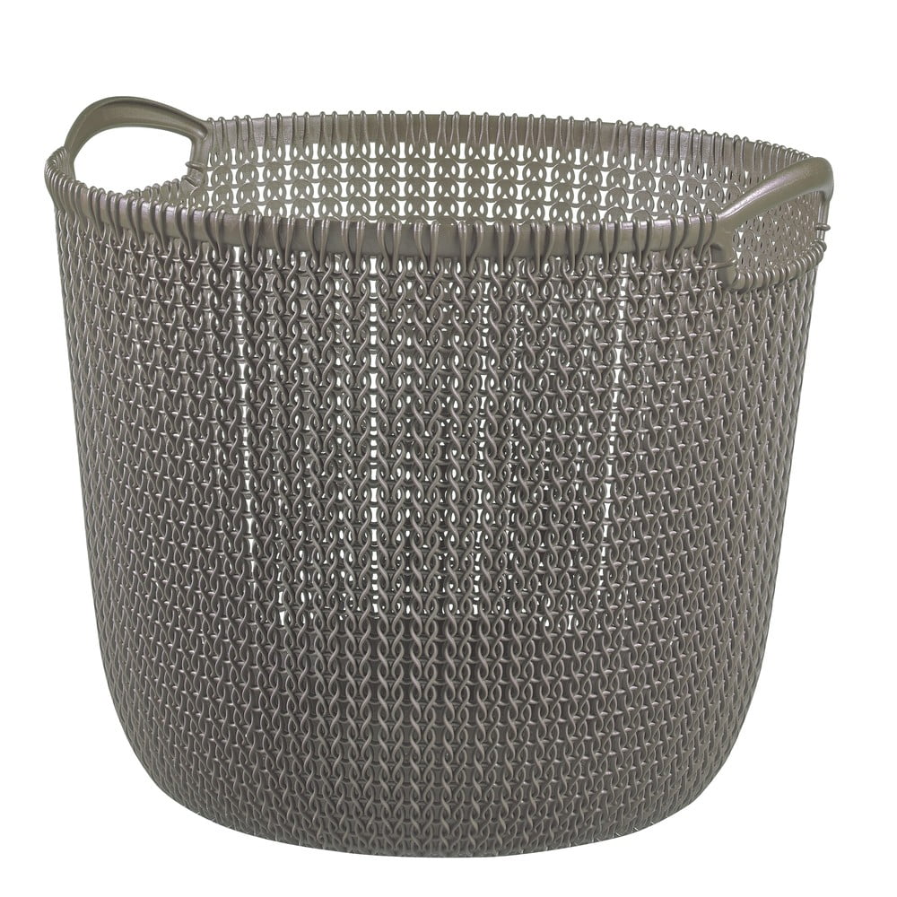 Barna kerek tárolókosár - Curver