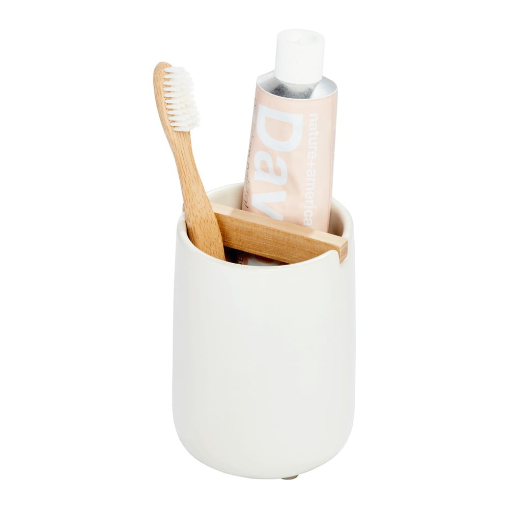 Eco Vanity fehér kerámia fogkefetartó pohár - iDesign