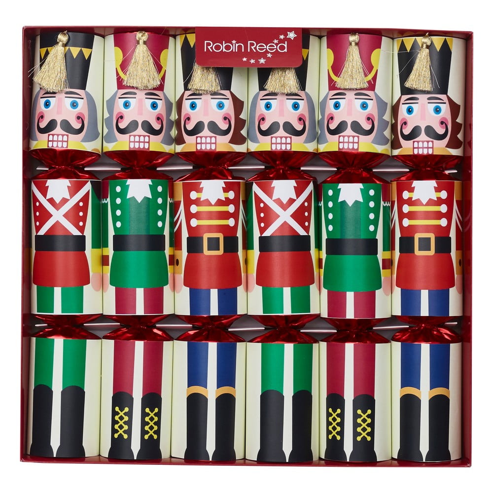 Karácsonyi cracker készlet 6 db-os Racing Nutcracker - Robin Reed