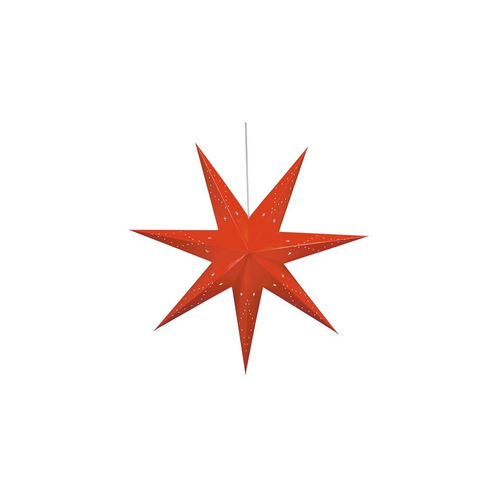 Saturnus piros karácsonyi függő fénydekoráció