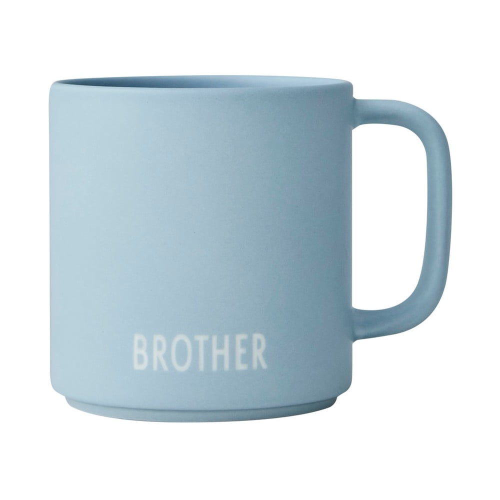 Siblings Brother azúrkék porcelánbögre - Design Letters