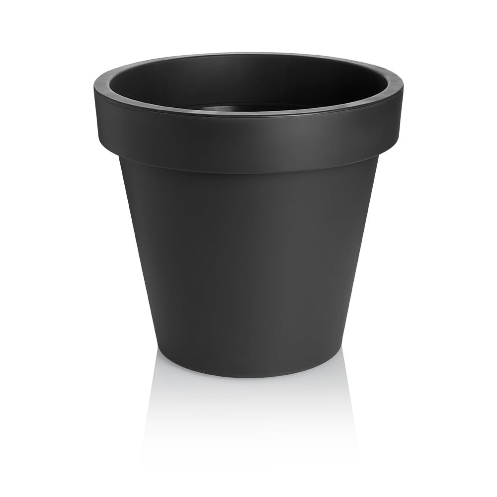 Metro Twist antracitszürke kaspó