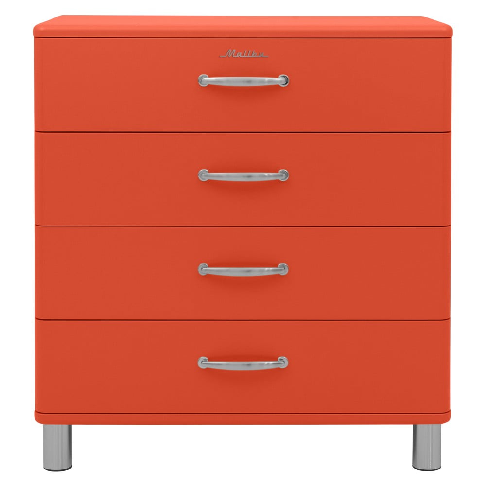 Piros magas komód 86x92 cm Malibu - Tenzo