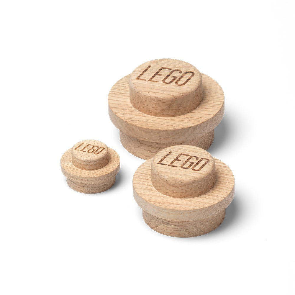 Wood 3 db-os tölgyfa fali akasztó szett - LEGO®