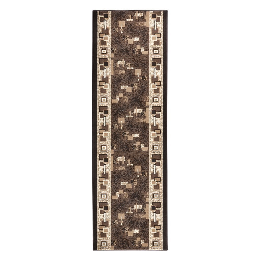 Barna szőnyegfutó 250x80 cm Cube - Hanse Home