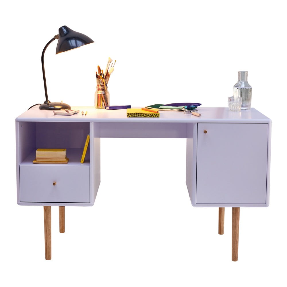 Lila íróasztal 130x50 cm Color Living - Tom Tailor for Tenzo