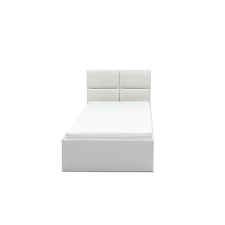 Kárpitozott ágy MONOS II matraccal 90x200 cm - Eco-bőr Fehér Eko-bőr Signal-butor