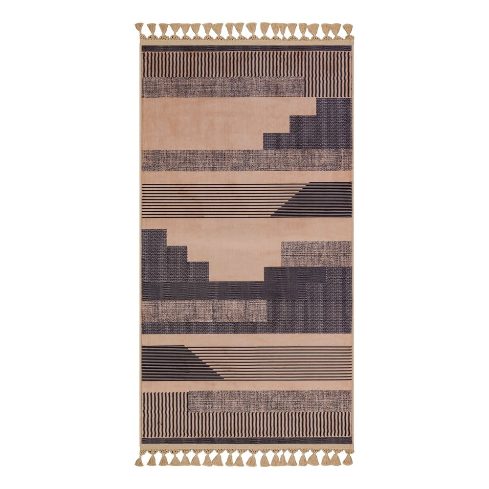 Barna-bézs mosható szőnyeg 150x80 cm - Vitaus