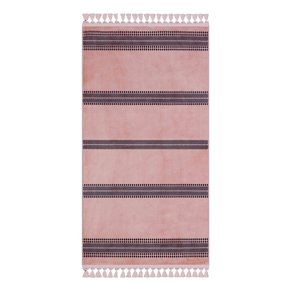 Rózsaszín mosható szőnyeg 150x80 cm - Vitaus