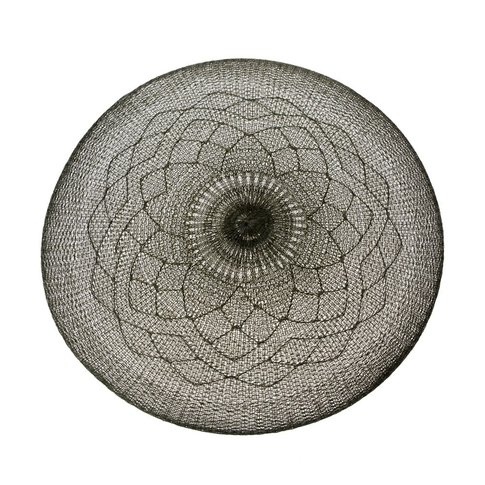 Szürke műanyag tányéralátét ø 38 cm - Dakls