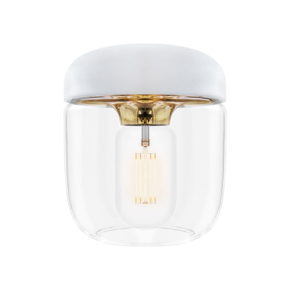 Acorn fehér lámpabúra aranyszínű foglalattal