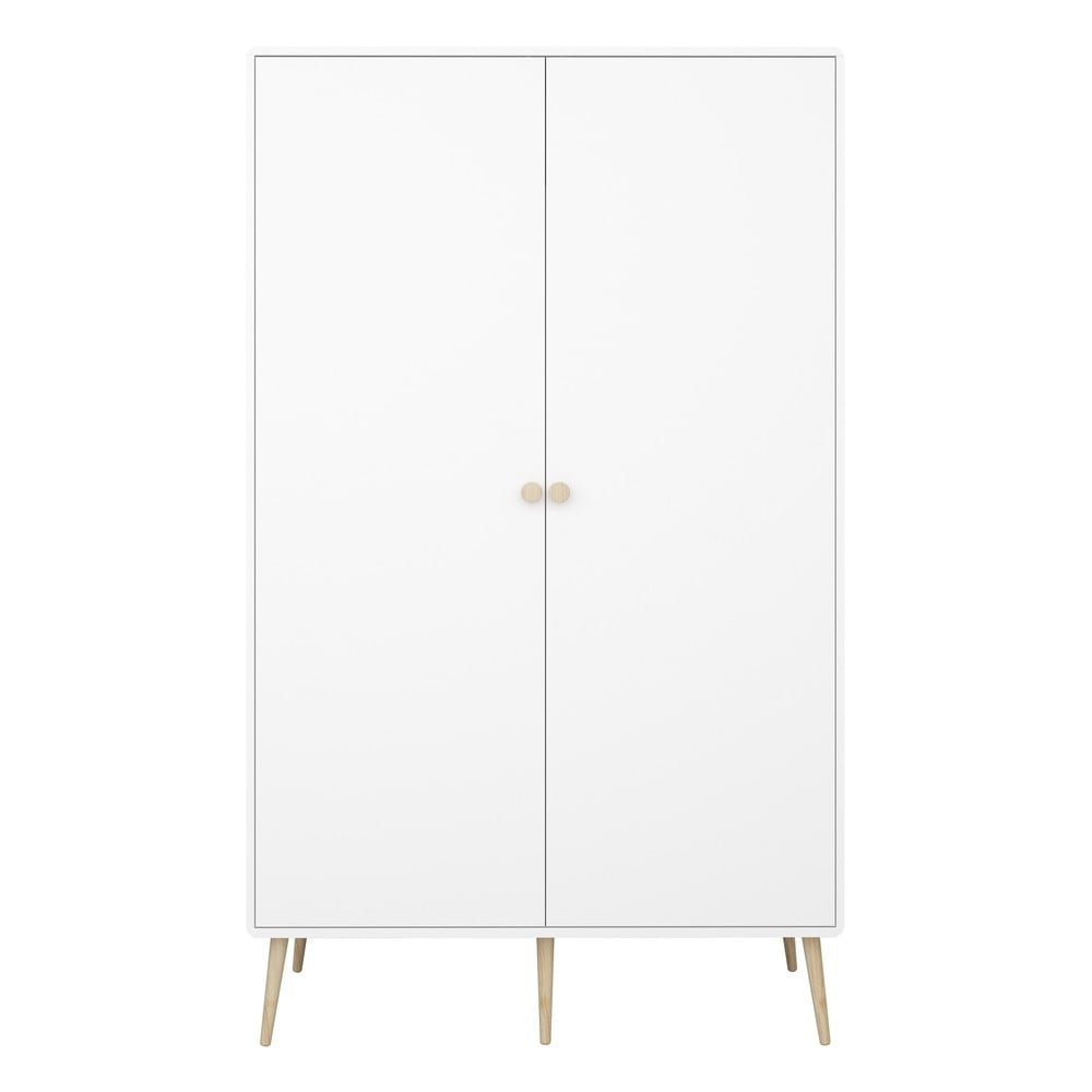 Fehér gyerek ruhásszekrény 113x190 cm Gaia - Tvilum