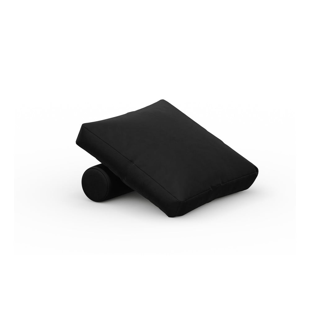 Fekete bársony párna moduláris kanapéhoz Rome Velvet - Cosmopolitan Design
