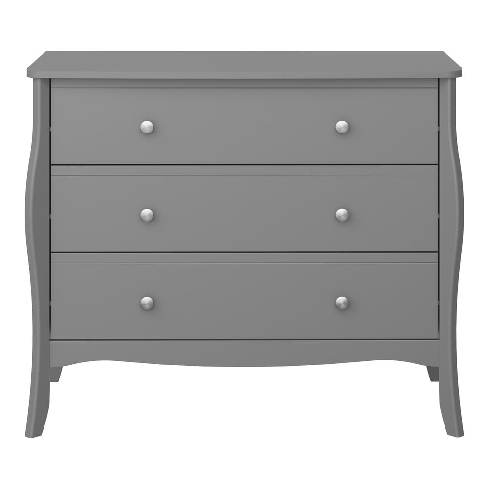 Szürke alacsony komód 97x80 cm Baroque - Tvilum