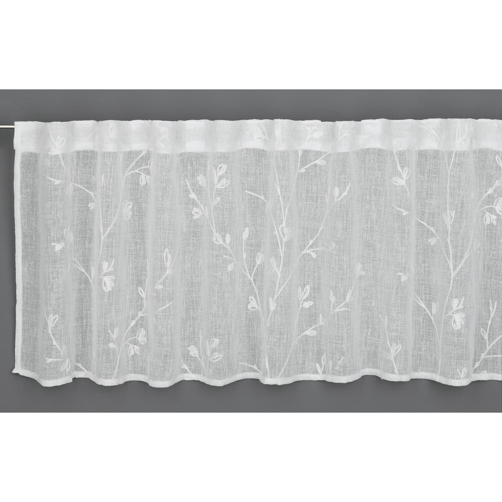 Fehér átlátszó függöny 45x140 cm - Gardinia