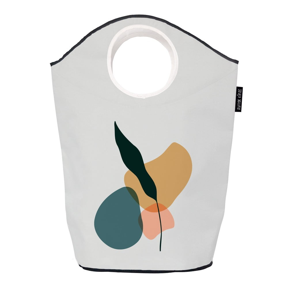 Botanical Art fehér tárolókosár