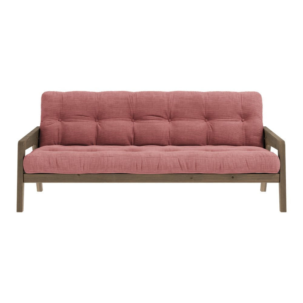 Rózsaszín kinyitható kanapé 190 cm Grab Carob – Karup Design