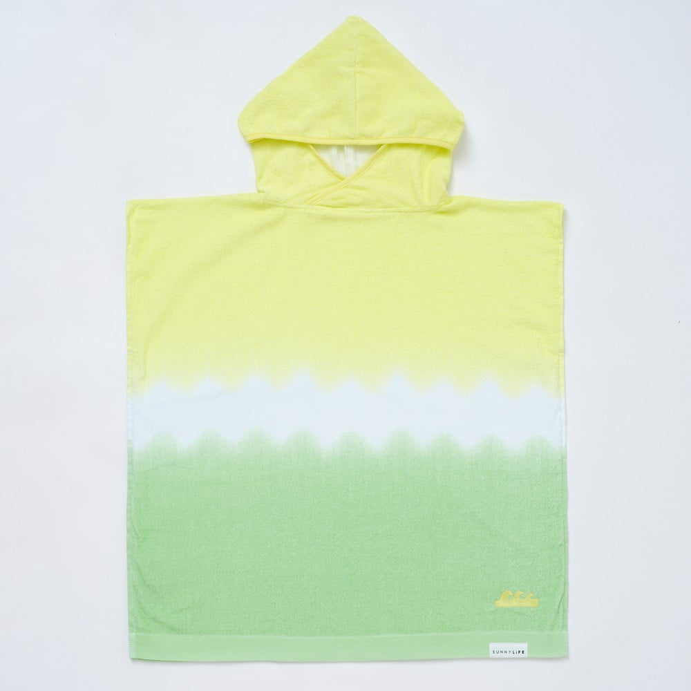 Sárga-zöld pamut gyerek fürdőlepedő 70x70 cm Terry – Sunnylife