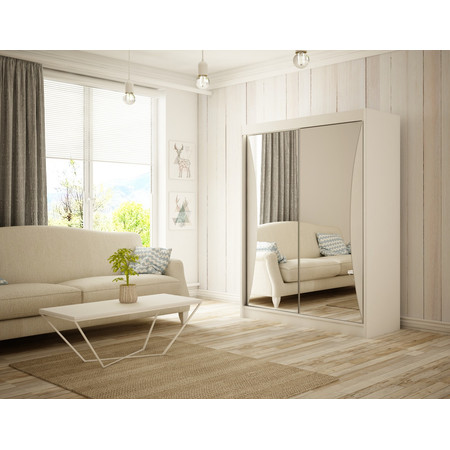Twin Gardróbszekrény - 120 cm Fehér/matt Furniture