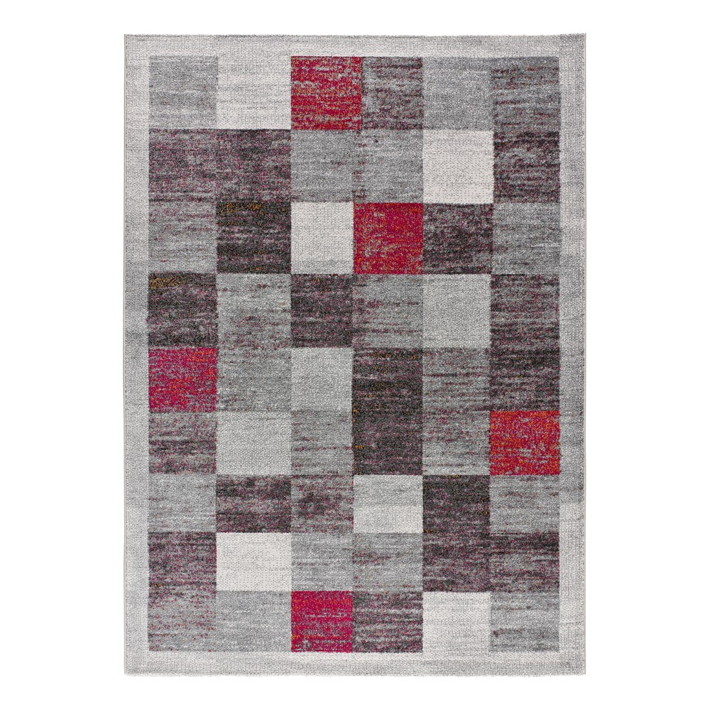 Piros-szürke szőnyeg 80x150 cm Sheki – Universal