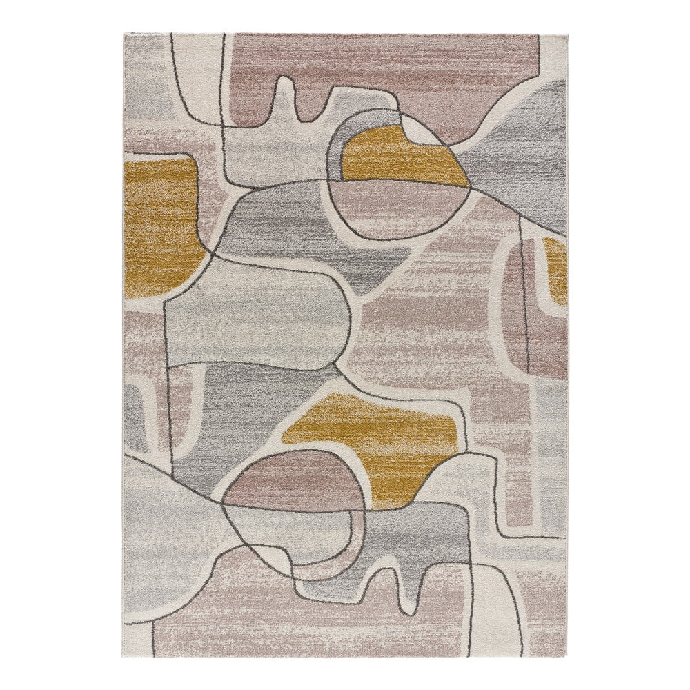 Sárga-krémszínű szőnyeg 120x170 cm Ashley – Universal