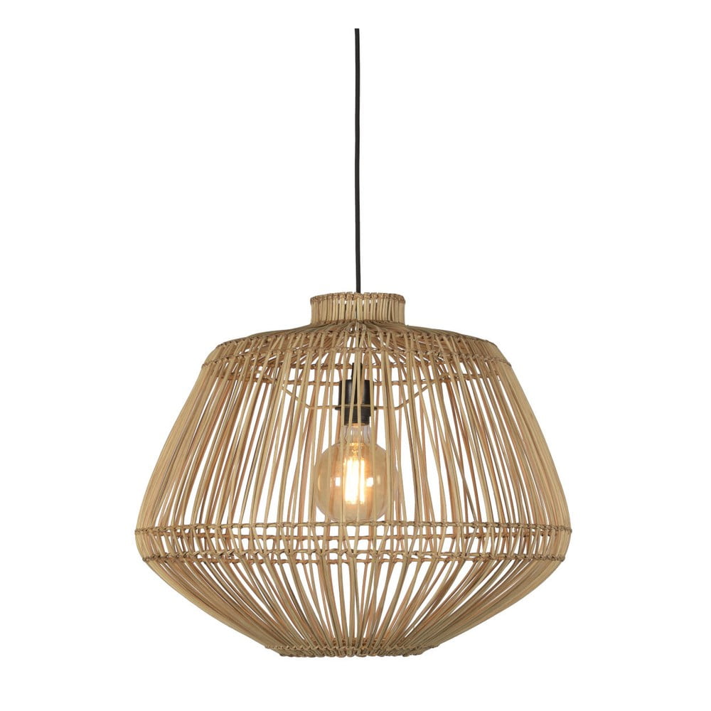 Madagascar barna rattan függőlámpa