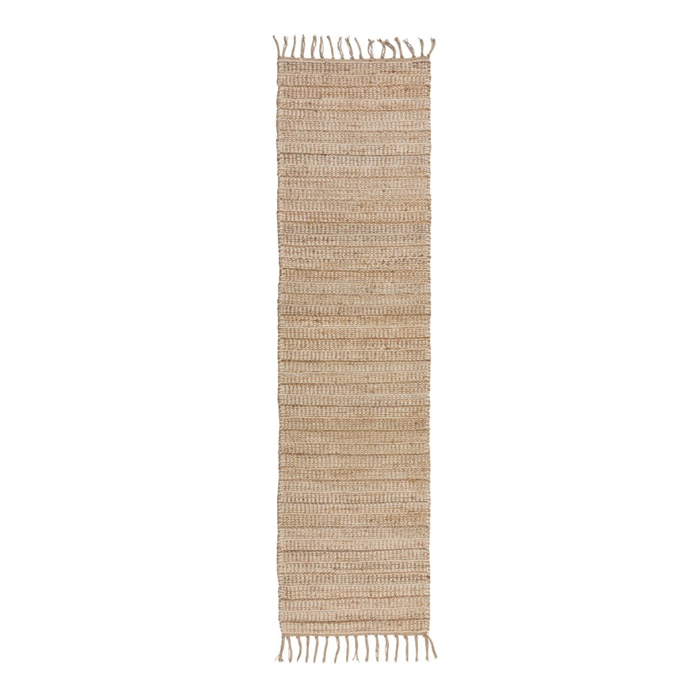 Natúr színű futószőnyeg típusú szőnyeg 60x230 cm Levi – Flair Rugs