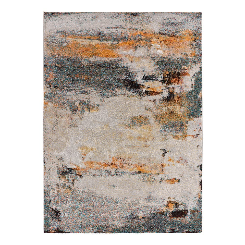 Okkersárga-szürke szőnyeg 80x150 cm Eider – Universal
