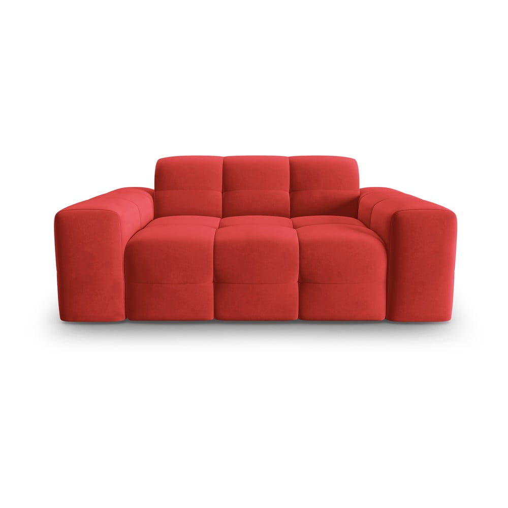 Piros bársony kanapé 156 cm Kendal – Micadoni Home
