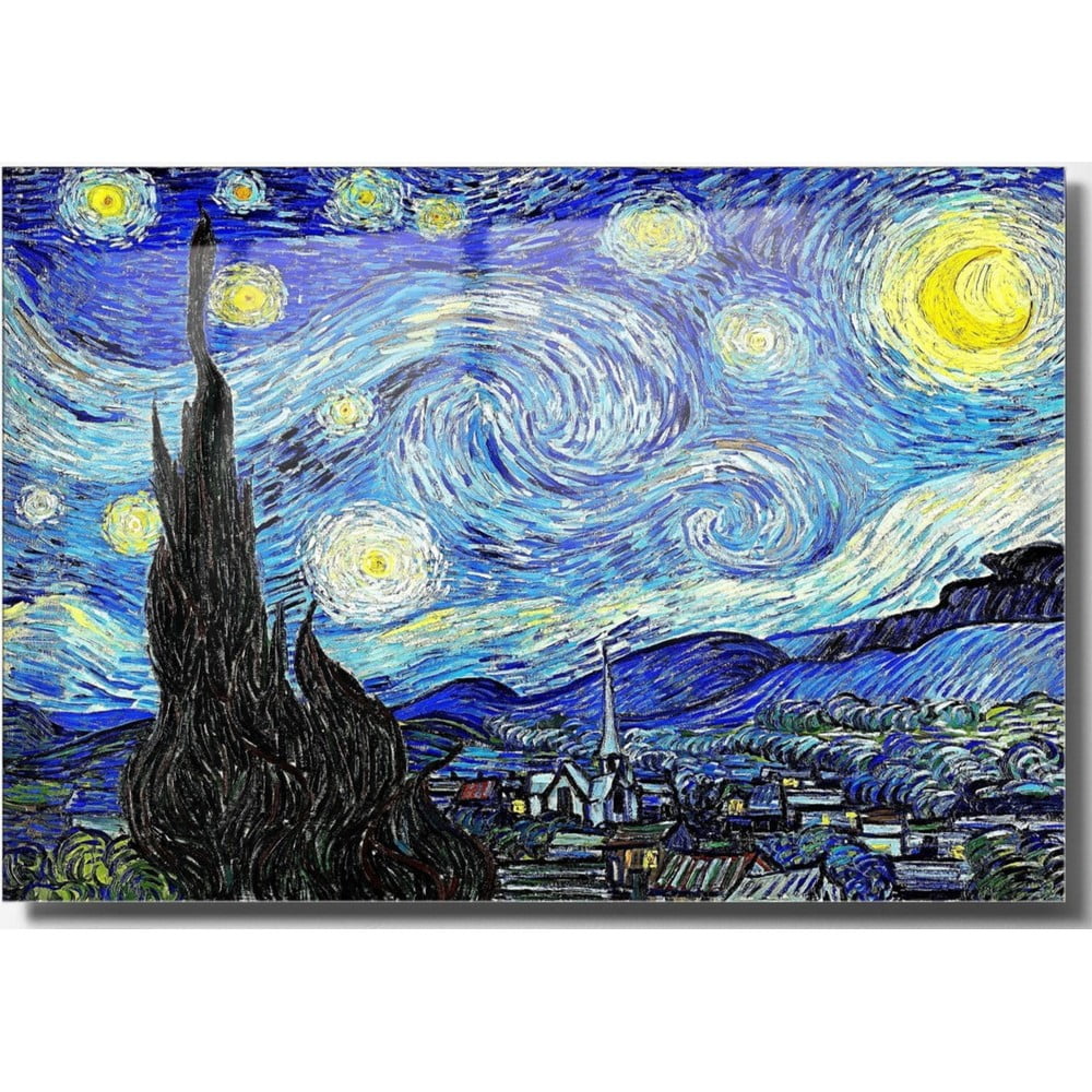 Üveg kép 70x50 cm Vincent van Gogh – Wallity