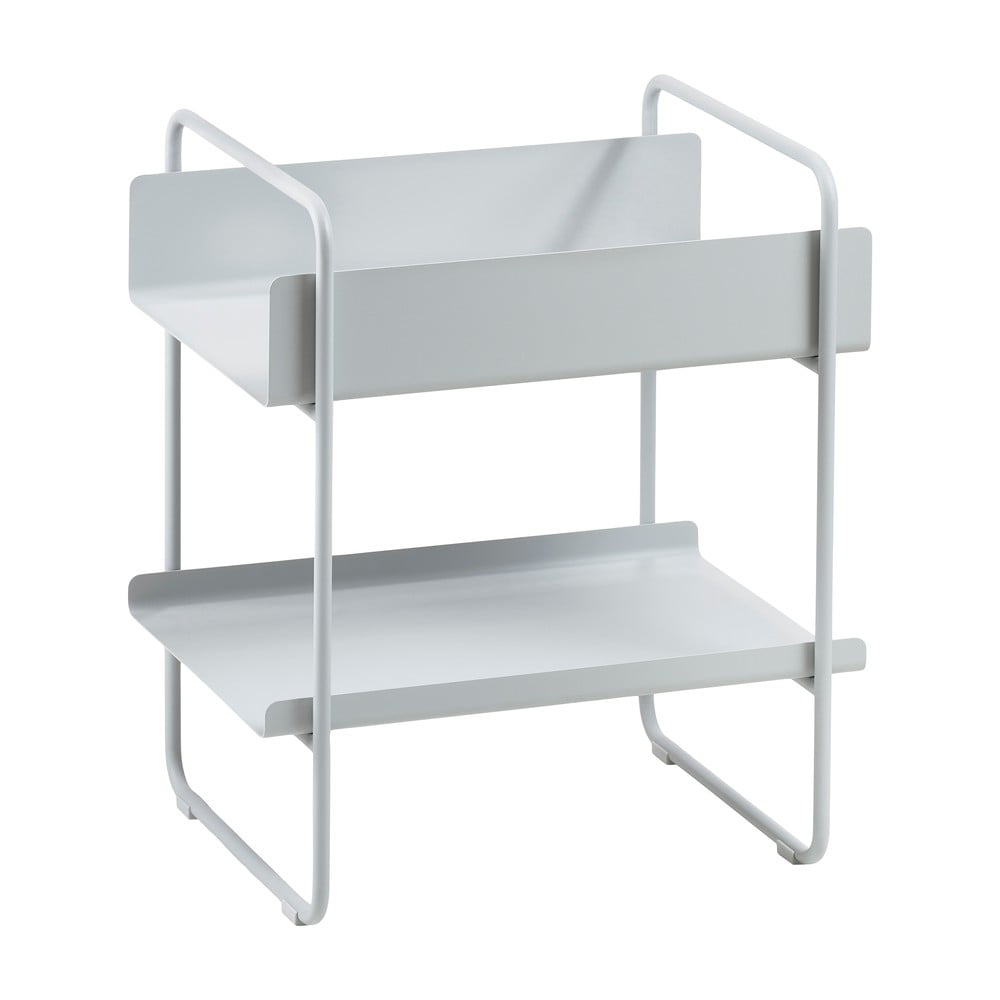 Világosszürke fém konzolasztal 36x48 cm A-Console – Zone