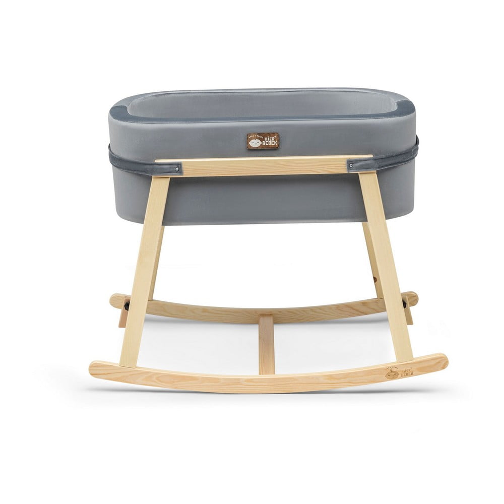 Szürke-natúr színű bölcső Hier – Kalune Design