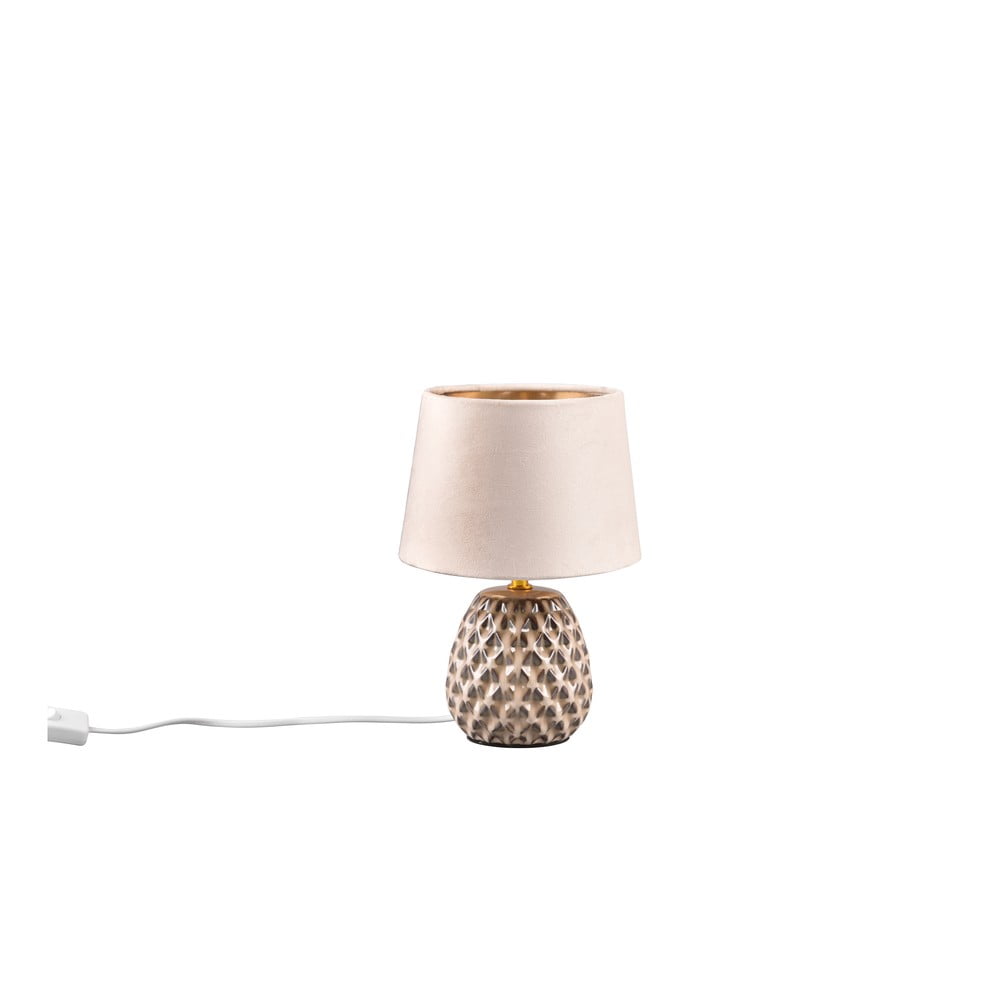 Bézs asztali lámpa (magasság 27 cm) Ariana – Trio