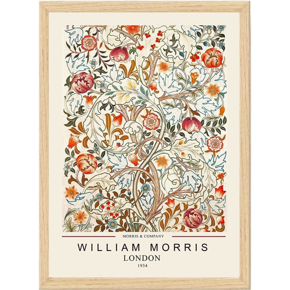 Keretezett poszter 35x45 cm William Morris – Wallity