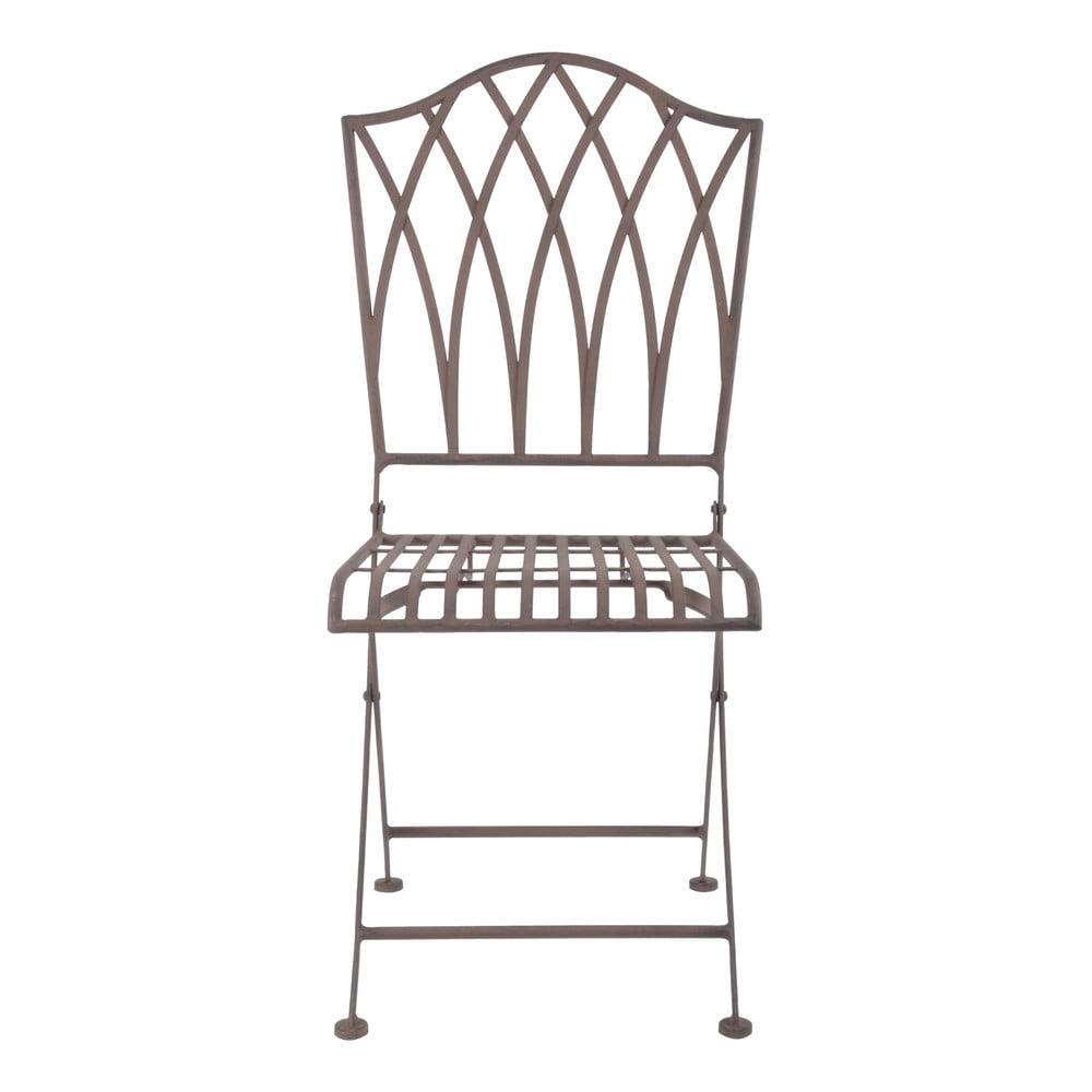Barna fém összecsukható kerti szék – Esschert Design