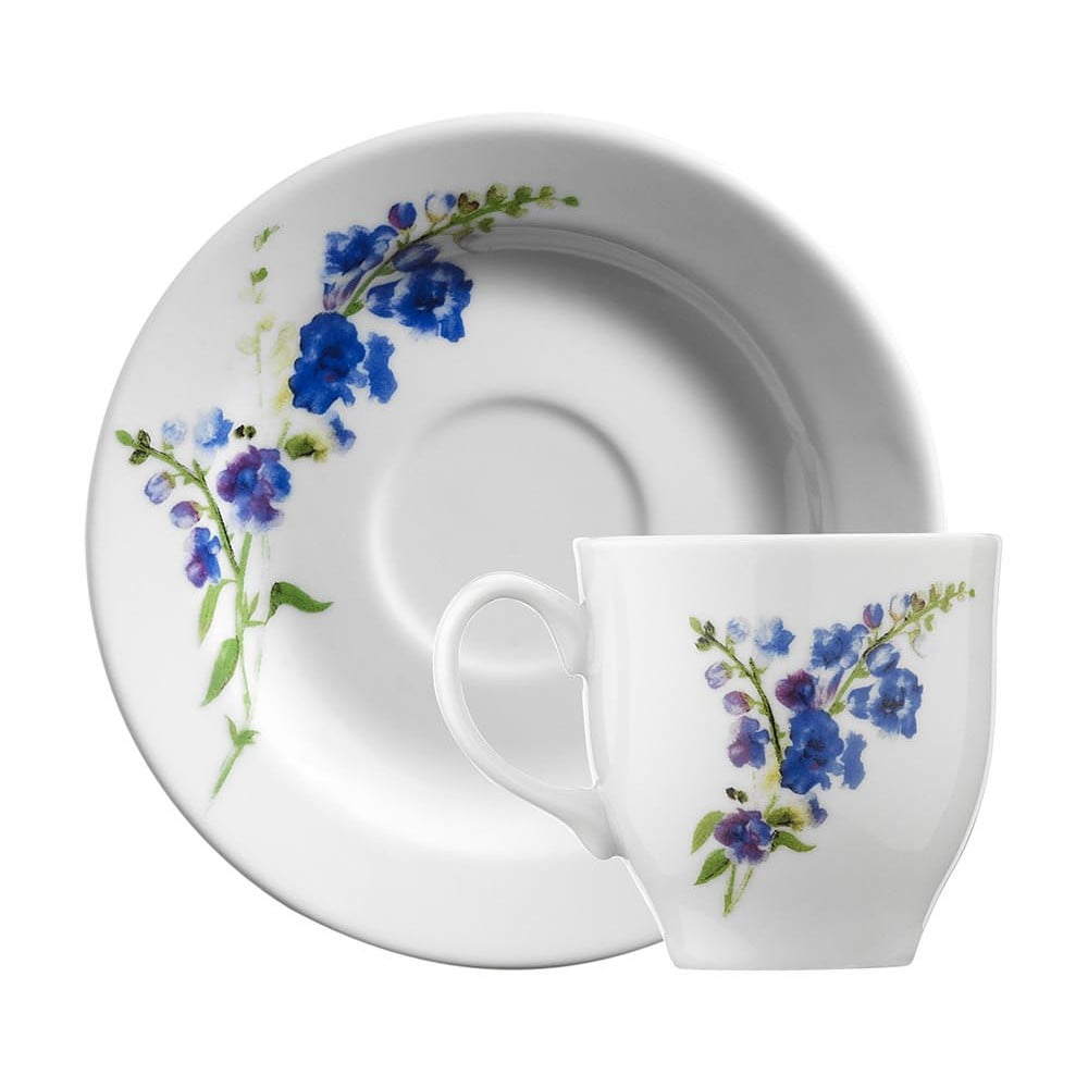 Fehér-kék porcelán csésze szett 6 db-os 0.9 l – Hermia