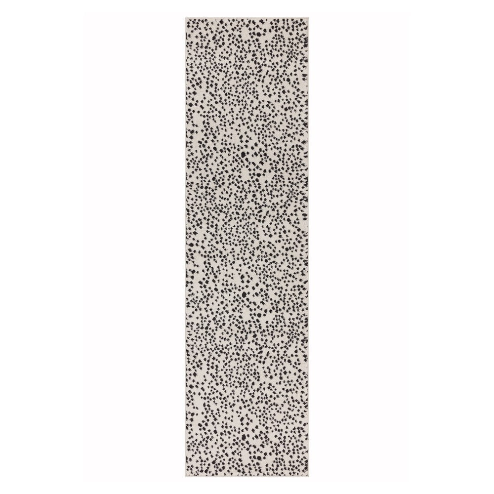 Fekete-fehér futószőnyeg 66x240 cm Muse – Asiatic Carpets