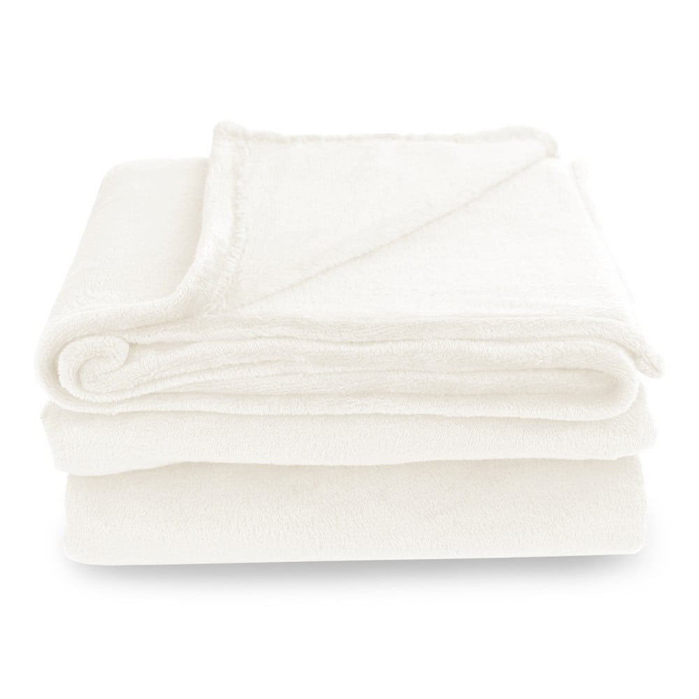 Mic krémszínű mikroszálas takaró