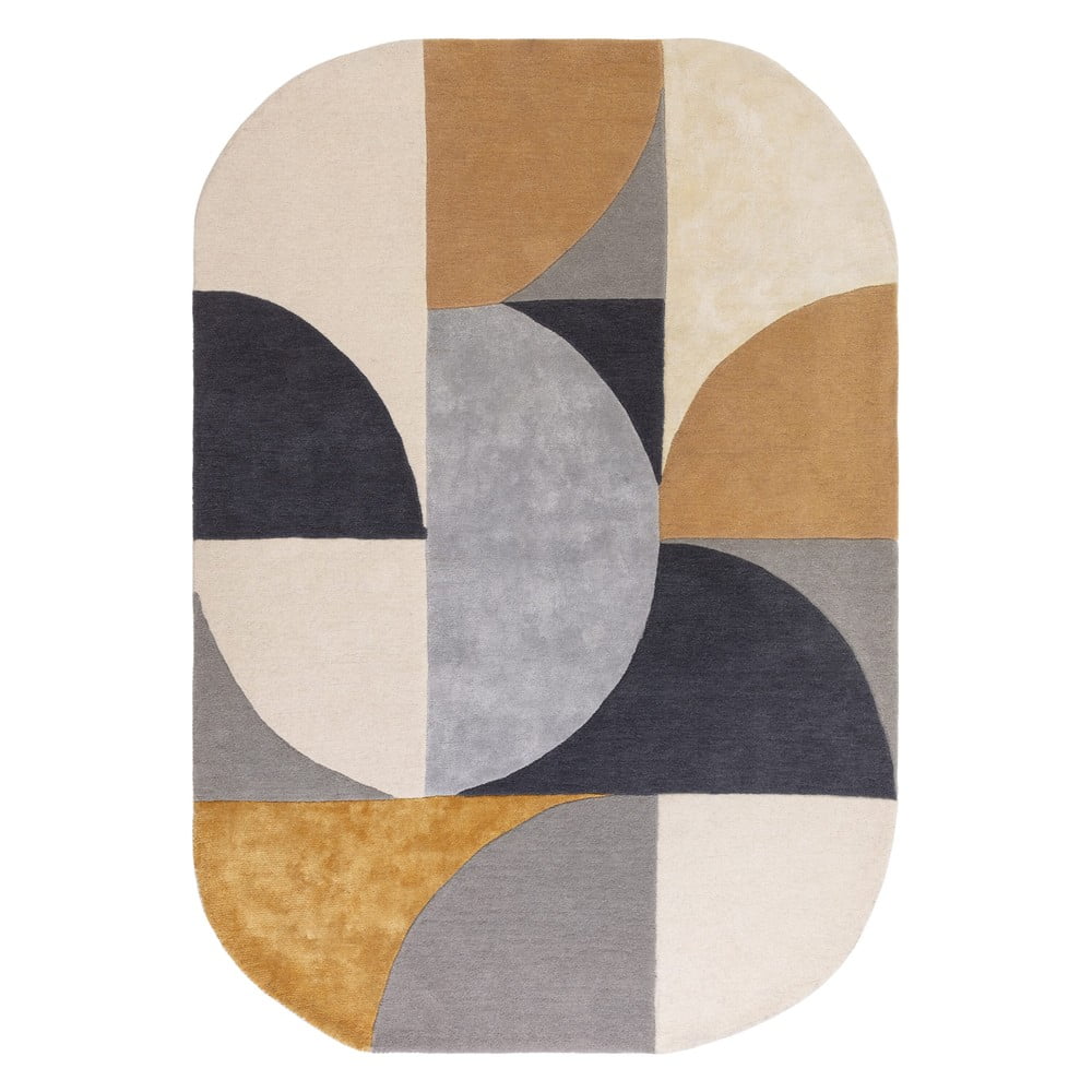 Okkersárga gyapjú szőnyeg 160x230 cm Sunset – Asiatic Carpets