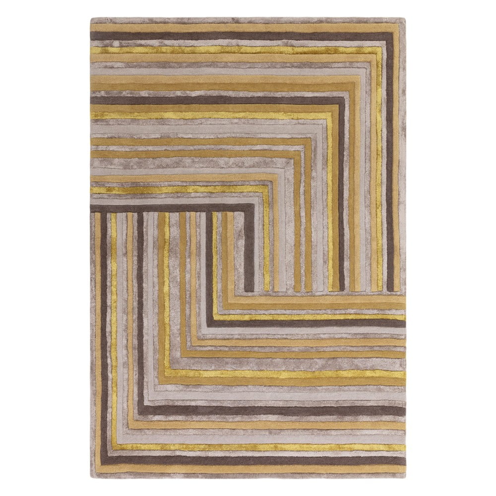 Okkersárga gyapjú szőnyeg 200x300 cm Network Gold – Asiatic Carpets