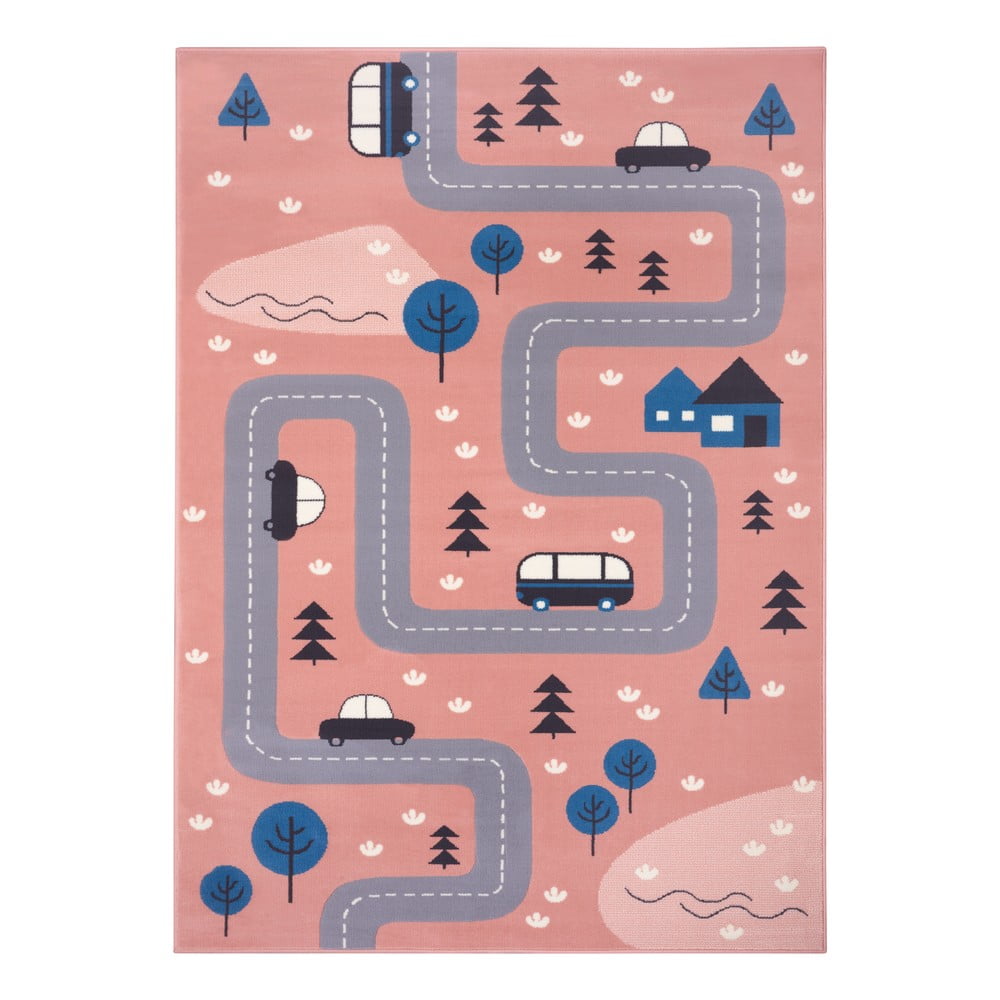 Rózsaszín gyerek szőnyeg 80x150 cm Adventures – Hanse Home