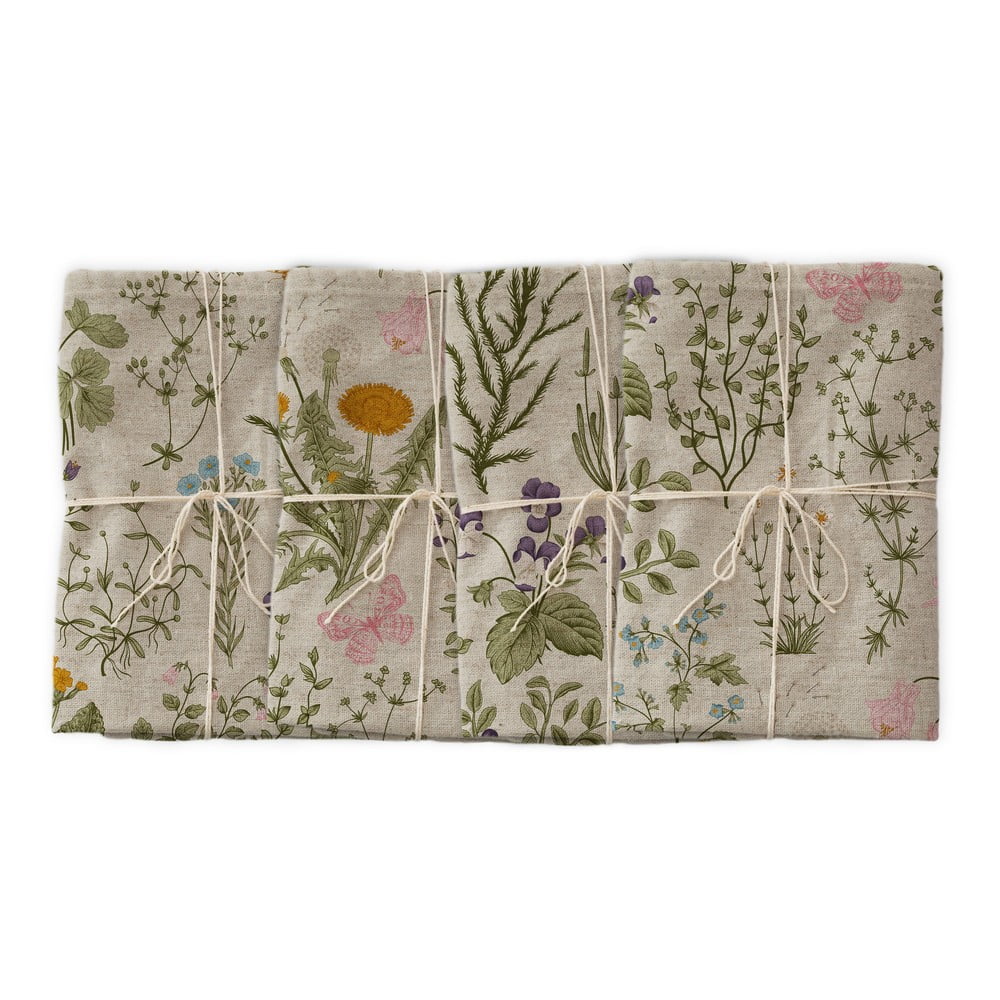 Textil szalvéta készlet 4 db-os Botanical – Surdic