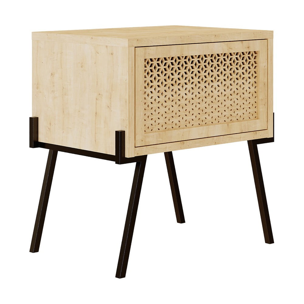 Natúr színű éjjeliszekrény Naive – Kalune Design